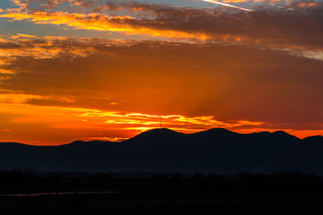 Beautiful sunset clouds