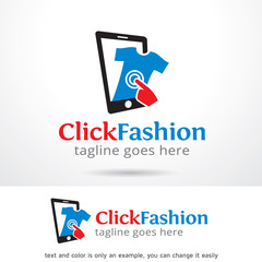 Click Fashion Logo Template Design Vector 