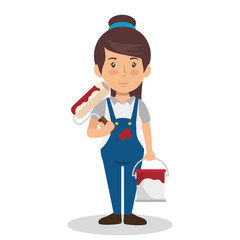 construction professional avatar character vector illustration design