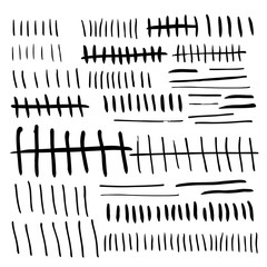primitive tally marks hand drawn