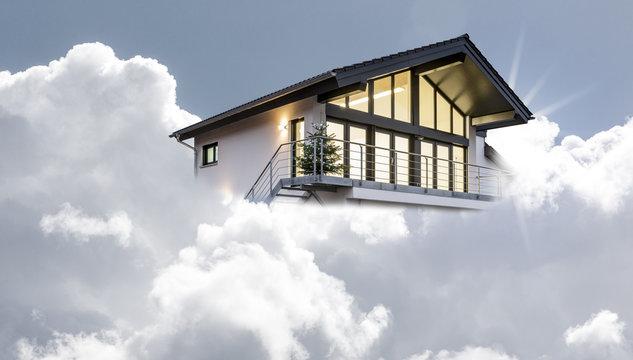 Traumhaus in Wolken