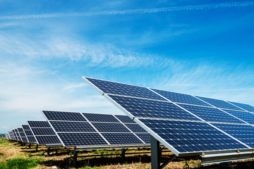 Solar panel, photovoltaic, alternative electricity source - concept of sustainable resources