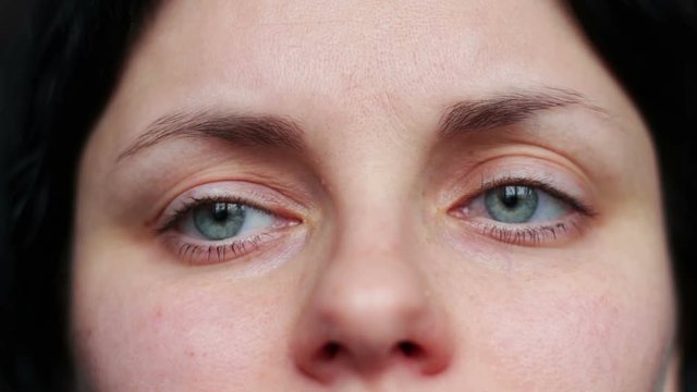 Face expression closeup - tears, cry