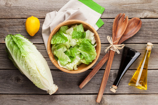 Fresh Healthy Romaine Lettuce Salad