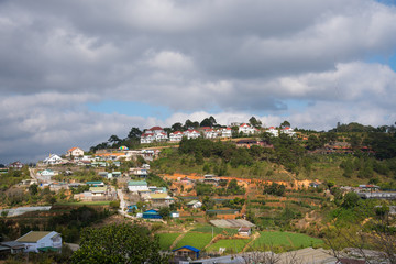Obraz premium Dalat city view point at Vietnam, Feb 2017