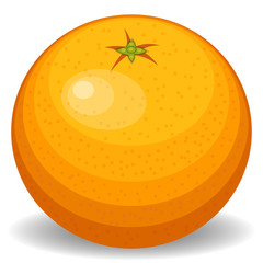 Orange icon in flat style. Isolated object. Orange logo. Vector illustration on white background