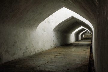 white-black tunnel