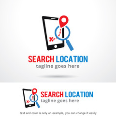 Search Location Logo Template Design Vector