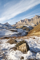 Fototapeta na wymiar Beautiful mountains of the Caucasus