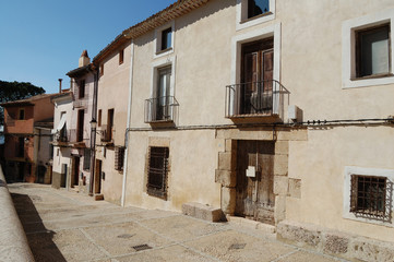Fototapeta na wymiar Fachada de casa de Cuenca