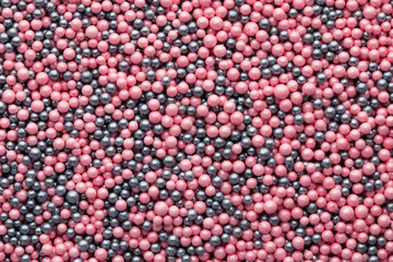 Multicoloured sweet sugar balls. Small ball pattern.