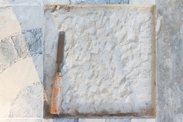 white background cement concret texture