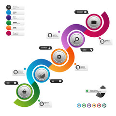 Business buttons set for online marketing