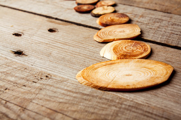 Treated pine logs with different color stain / Pine logs / Many uses for outdoor structures like powerline poles,barricades and poles for wire fences