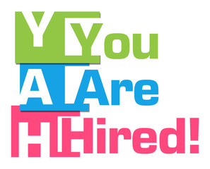 You Are Hired Colorful Abstract Stripes 