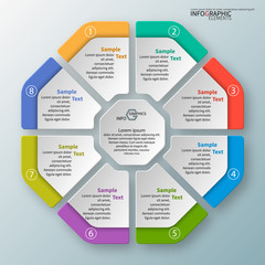 Abstract 3D Paper Infographics