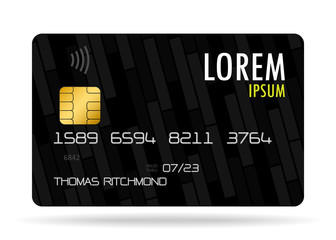 Naklejka premium vector credit card corporate identity