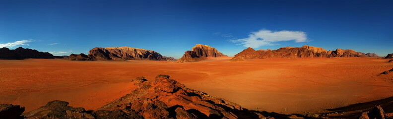 Jordan Wadi Rum - obrazy, fototapety, plakaty