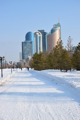 Fototapeta premium View in Astana, capital of Kazakhstan