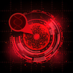 red cell research, microbiology, HUD element