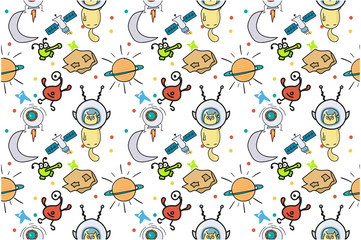 Pattern on the theme of space.