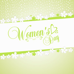 International Women's Day on 8 March. Use as design poster, postcard