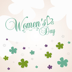 International Women's Day on 8 March. Use as design poster, postcard