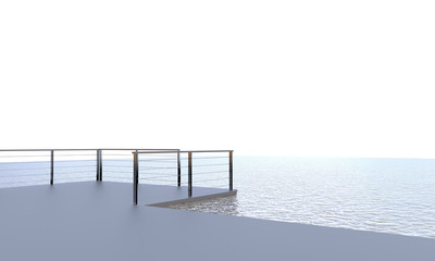 Beach lounge Seascape and terrace outdoor