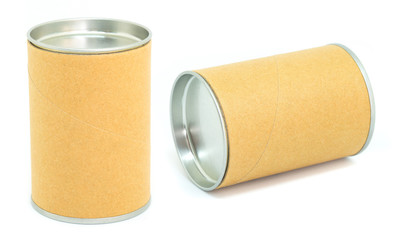 cylinder container isolated on white background