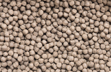 close-up of fish food for aquarium