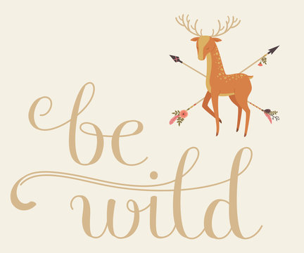 Be Wild lettering