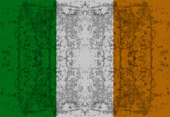 Print трехцветный флаг Ирландии