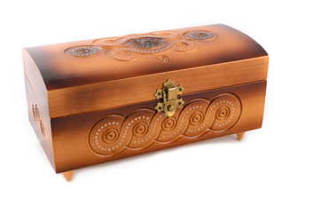 casket or box isolated on white