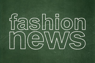 Obraz premium News concept: Fashion News on chalkboard background