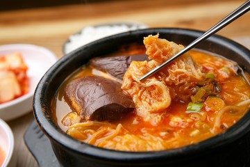 seonji haejangguk. Ox Blood Hangover Soup.