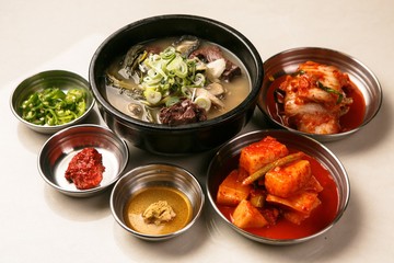 seonji haejangguk. Ox Blood Hangover Soup.