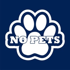No Dog Sign - Illustration