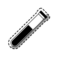 test tube icon image vector illustration design 