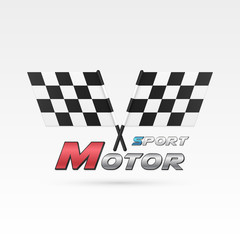 Motor sport emblem.