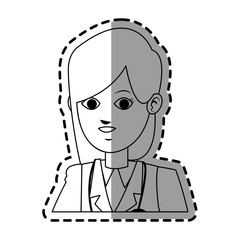 female medical doctor icon image vector illustration design 