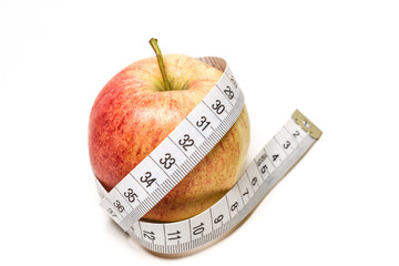 Ma&szlig;band um Apfel 