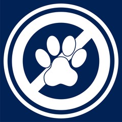 No pets Sign - Illustration