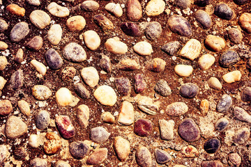 Stone pavement, abstract background. Architectural detail.