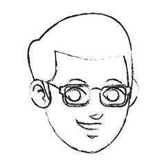 face of man smiling icon image vector illustration design 