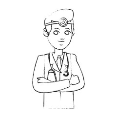 medical doctor icon image vector illustration design 