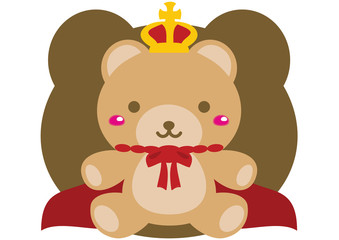 The stuffed toy of the bear