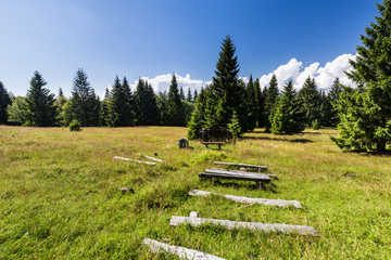 Tlsta Hora Mountain in the Cutkovska Dolina Valley near Ruzomberok in Slovakia