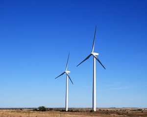 two electric windmills