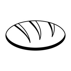 delicious bread bakery product vector illustration design