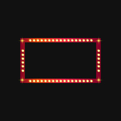 Vector modern retro billboard background with place for your text